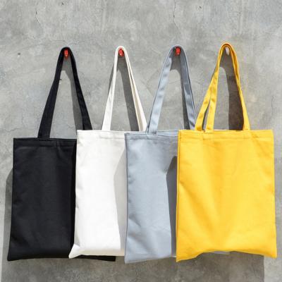 China Custom Logo Eco Friendly Folding Bag Canvas Fabric Eco Friendly Organic Cotton Tote Bag for sale