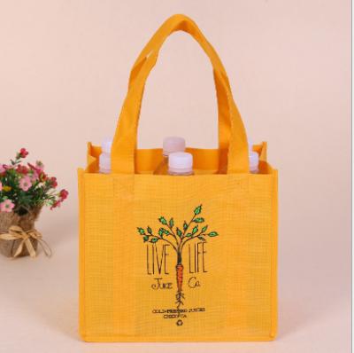 China Eco-friendly Manufacturer Wholesale Promotional Cheap Custom Foldable Shopping Recycle Non Woven PP Wine Bag for sale