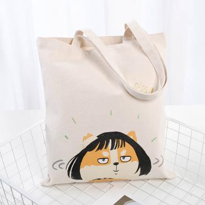 China Eco-friendly pure cotton canvas lunch bag cotton color tote canvas shopping bag storage with custom logo for sale