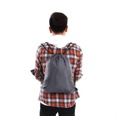 China Modern Design Blue Custom Design Nylon Drawstring Drawstring Bag Eco-Friendly Bag Gift Backpack for sale