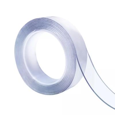 China Waterproof Wholesale Custom Multifunctional Double Sided Transparent Reusable Adhesive Nano Tape for sale