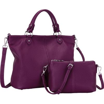 China Portable women handbags ladies genuine leather shoulder bag 2024 guangzhou designer bags crossbody bag purse for women purple for sale