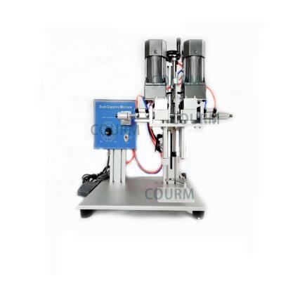 China COURM Semi automatic small bottle capping machine bottle neck capping machine for sale