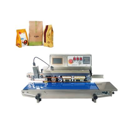 China Automatic Commercial Small Food Tea Mask Kraft Paper Bag Plastic Film Bag Ink Wheel Sealing Machine Mooncake Aluminum Foil COURM for sale