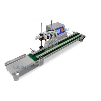 China COURM 4 Head Semi automatic Desktop Pet Plastic Glass Bottle Liquid Oil Filling Machine With Conveyor Beverage Juice Filler for sale