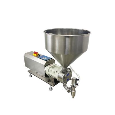 China 100ml-5L Liters High Viscosity Chili Sauce Ketchup Honey Filler Semi Automatic Cream Paste Rotor Lobe Pump Filling Machine for sale