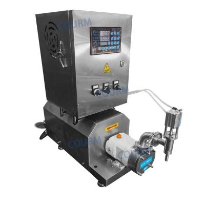 China Semi automatic servo motor cam rotor pump dense fluid gel butter edible oil quantitative liquid vial filling capping machine for sale