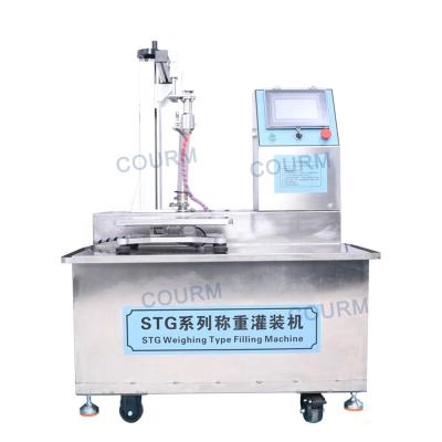 China Semi-automatic Coconut Oil filling machine production line with gmp standard Rotor Pump Filling Machine for sale