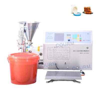 China Semi automatic rotor pump tomato sauce hot pot bottom material braised chicken material lobster material filling machine for sale