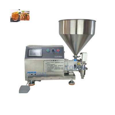 China Small horizontal semi automatic rotary pump high viscosity mango passion fruit yogurt jelly Mung bean milk filling machine for sale