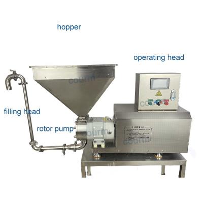 China High Efficiency Easy Operation Cake Cream Jam Filling Machine / Donut Injector / Cream Puff Filling Machine for sale