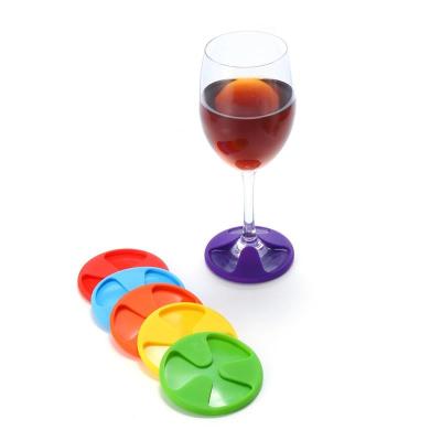 China 2017 impressive fashion non-slip red wine glass silicone customized cup coaster,cup mat,silicone cup mat for sale