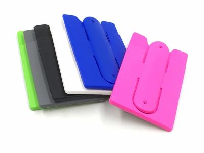 China Universal Multiuse Stick-on Silicon Rubber Smartphone Sleeve Support Wallet for sale