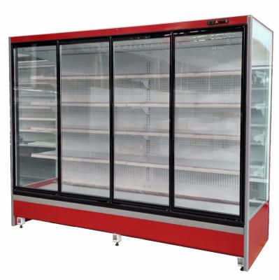 China Single-temperature supermarket commercial refrigerator vegetable fruit cake display refrigerator for sale