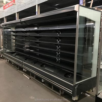 China Single-temperature used commercial multidecks air cooling display freezer for sale