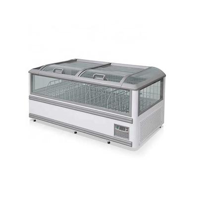 China Single-temperature Commercial High Performance Supermarket Refrigeration Equipment Island Freezer Display Showcase for sale