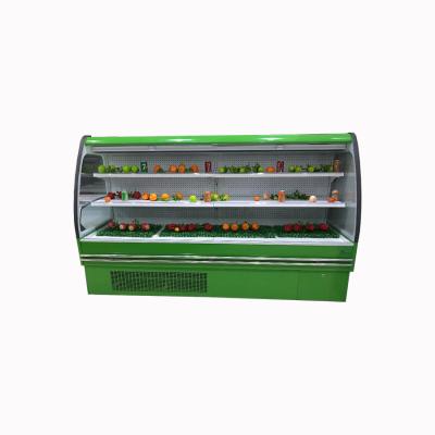 China Single-temperature supermarket multidecks display refrigerator refrigerator showcase for cake fruit vegetable for sale