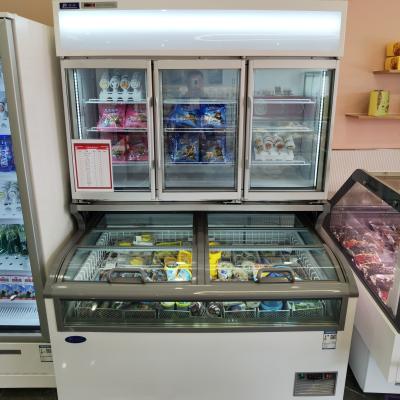 China Single-temperature combination freezer for ice cream for sale