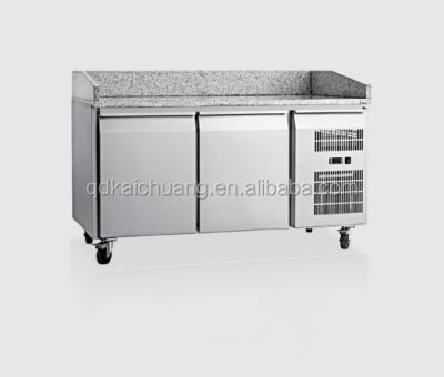 China 201 / 304 Stainless Steel Commercial Stainless Steel Foam Door Under Counter Pizza Fridge for sale