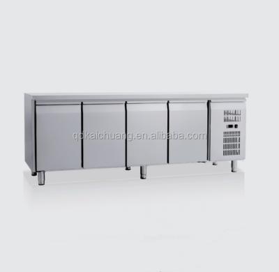 China 201 / 304 Commercial Stainless Steel Kitchen Stainless Steel Foam Door Under Counter Refrigeration Equipment for sale