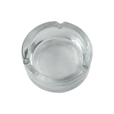 China Hot Selling SY-4517A Pocket Cigar Glass Portable Ashtray Luxury Smokeless Wholesale Logo Print Round Glass for sale