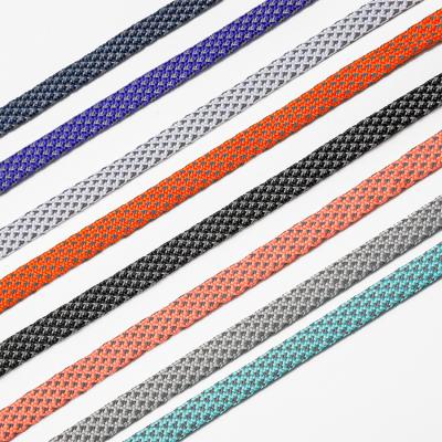 China Dotian Pattern 3M Flat Reflective Athletic Round Shoe Laces Safety Bright Shoe Laces for sale