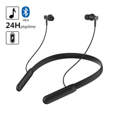 China OEM Custom HIFI Bass Wireless Headphone Neckband Earphone 5.0 Long Playtime 24H For Sport for sale