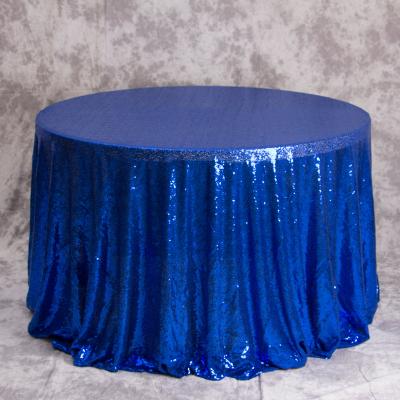 China Oilproof Fashion Polyester Elegant Sequin Colorful Tablecloth for sale