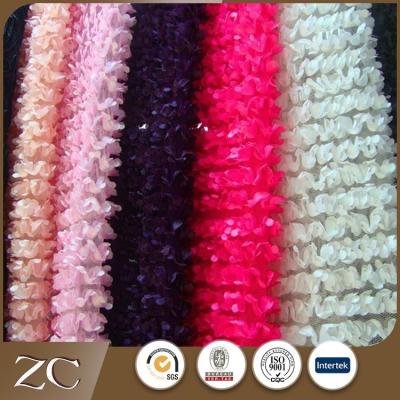 China China Sustainable Factory Beautiful Textile Apparel 3d Lace Fabric for sale