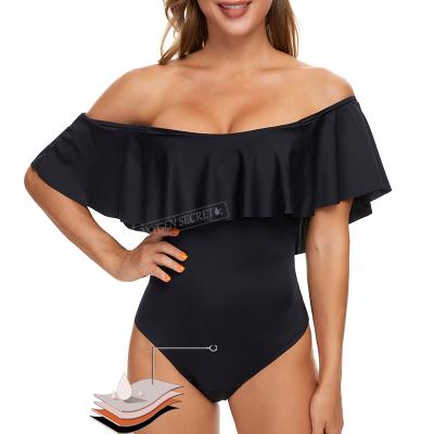 China Wholesale Breathable Women Black Bikini Swimwear Menstrual Period Underwear Women One Piece Underwear 4 Layers Period Swimsuit for sale