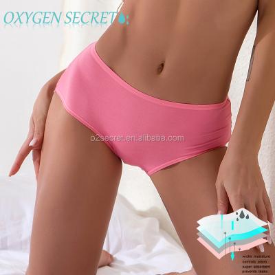 China Leak-proof Antimicrobial Menstrual Menstrual Women's Underwear Reusable Waterproof Panties 3 Three Layer Optional Multicolor Antibacterial for sale