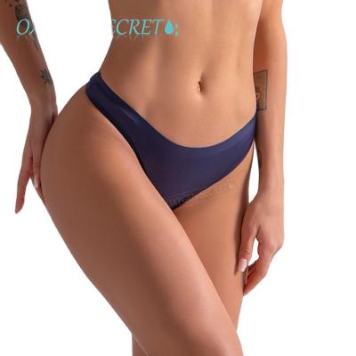 China Antibacterial Stretchy Seamless Sexy Silk Fashionable Hot Thong Ice Cream Comfortable Soft Underpant Female Suggest Lingerie for sale