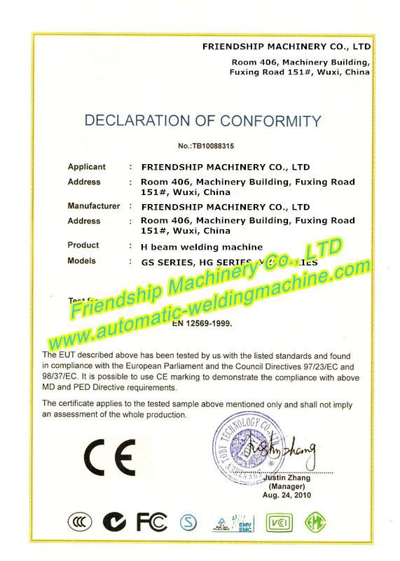 CE - Friendship Machinery Co., Ltd