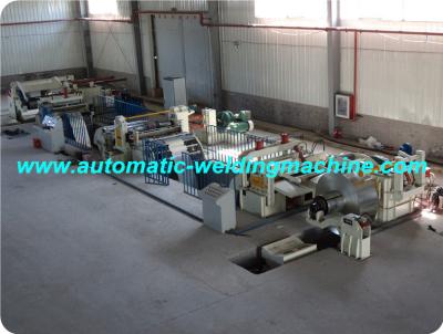 China High Speed Box Beam Production Line, Automatic Steel Coil Slitting Machine for sale