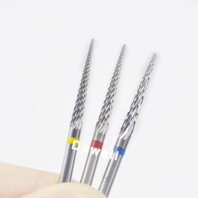 China High Quality Stainless Steel Nail Buffer 4XC Small Barrel Carbide Nail Drill Bits Silver for sale