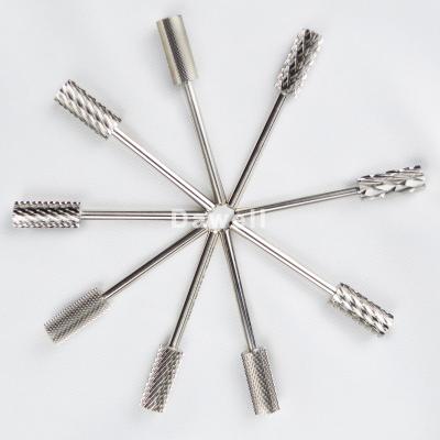 China Small Stainless Steel Barrel Bit --Nail Drill Bit For Manicure Nail Drill Accessories for sale