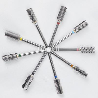 China Stainless Steel Pedicure Shape Nail Stone Drill Bit Cuticle Electric Tool Long Life Tapered Cleaning Drill Bit for sale