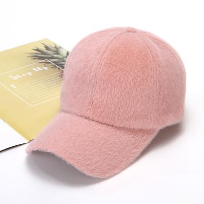 China COMMON hat ladies fall and hat Baita thickening solid color warm casual baseball cap peaked winter fashion warm plush for sale