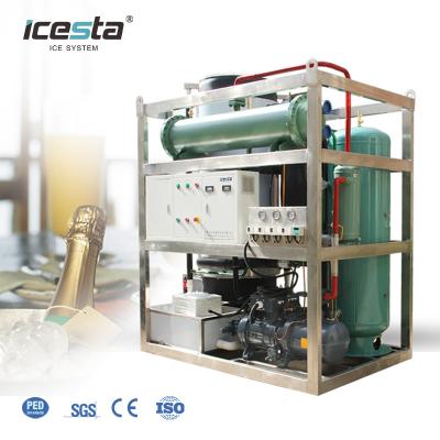 China Hotels ICESTA Contract Factory Tube Ice Machine Price 1.5t 4t 12t Tube Ice Machine for sale