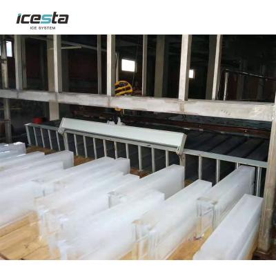 China Commercial Block ICESTA Block Ice Making Machinery Brine Refrigeration System Machine De Block Ice for sale