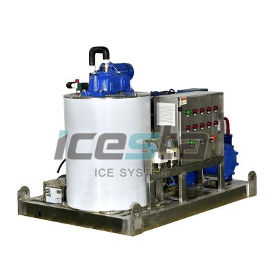 China Fishing ICESTA 10 15 Ton Seawater Mud Machine Ice Maker 5 for Fishing with Water Cooling Tower for sale