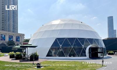 China China Waterproof Geodesic Dome Tent 15 Diameter With Steel Frame For Events for sale