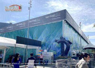 China Liri Cube Structure Tent 25x50m With 8m Height Used For Van Gogh Art Exhibition for sale