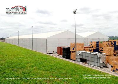 China Liri Big White Pvc Waterproof Tent 20x150m Used For Warehouse Or Storage Tents for sale