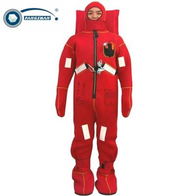 China Neoprene SOLAS Immersion Suit for Adult in Red Color with Full Size for sale