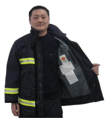 China Firefighter radiant heat resistant suit, firefighter suit, nomex for sale