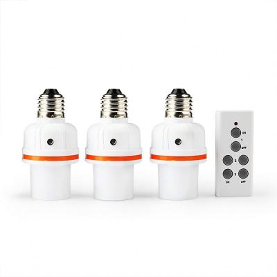 China Remote Control Screw Bulb Base Lamp Holder 60W 230V E26 E27 Lamp Holder for sale