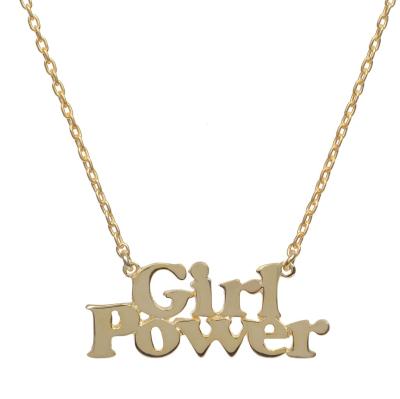 China CLASSIC inspire stainless steel jewelry girl power necklace necklaces for girls 2020 for sale