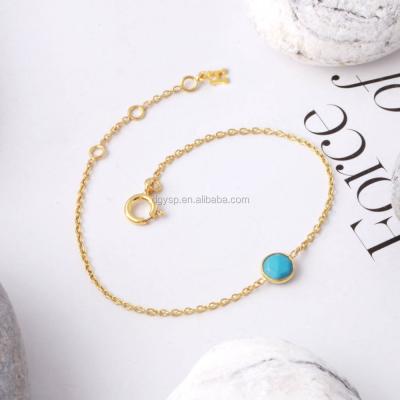 China Trendy Inspire Birthstone Gem Stainless Steel Jewelry Fashion New Bracelet With 18k Gold Plated For Women for sale