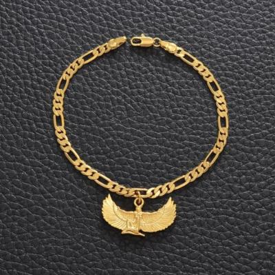 China CLASSIC Inspire Stainless Steel Jewelry Goddess Bracelet, Anklet and Choker Custom Egyptian Figaro Link for sale